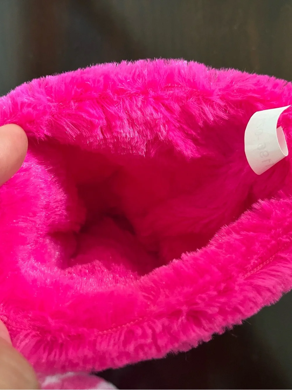 Fuzzy Pink Cat Slipper Socks for Kids - Cute Bow Detail
